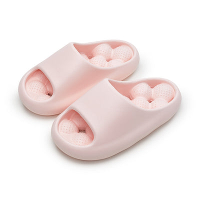 Ball Massage Sole Slippers Women's House Shoes Non-Slip Floor Slippers - Carvan Mart