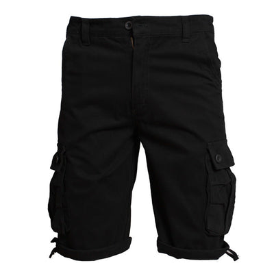 Mens Multi-Pocket Cargo Shorts Summer Thin Loose Five-point Pants - Carvan Mart
