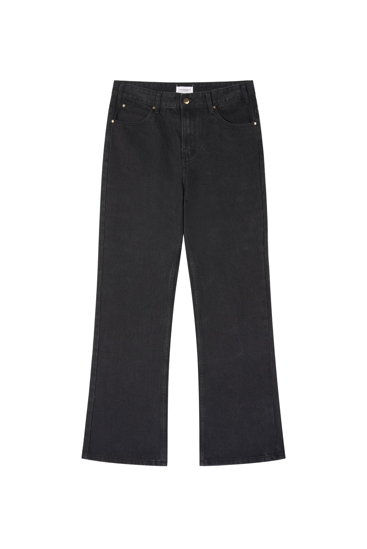 Black Bootcut Jeans Washed Retro Distressed - Carvan Mart