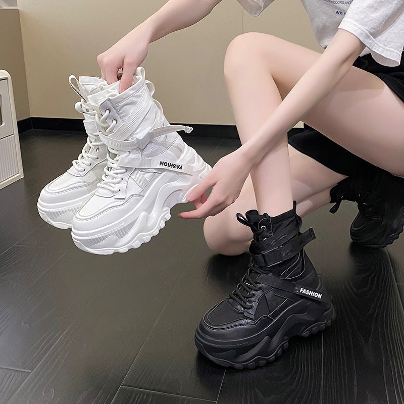 Women's Platform Height Increasing Casual Sneakers - Carvan Mart Ltd