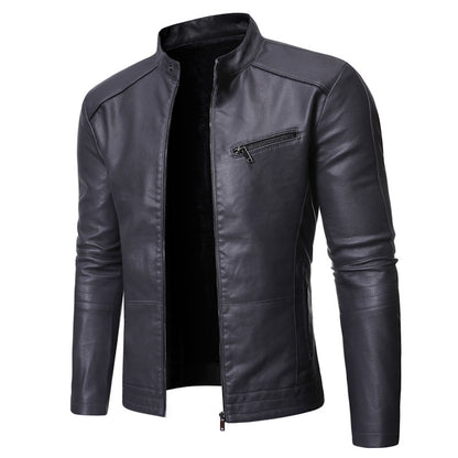 New European And American Men's Motorcycle Leather Jackets - Carvan Mart Ltd