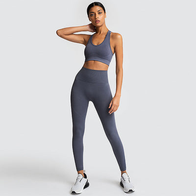 Seamless Gym Set Nylon Woman Sportswear - Carvan Mart