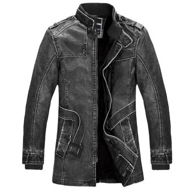 Duolino Classic Leather Jacket - Carvan Mart