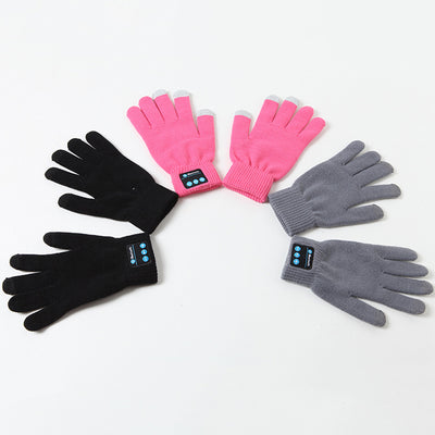 Bluetooth Gloves - Black - Women Gloves & Mittens - Carvan Mart