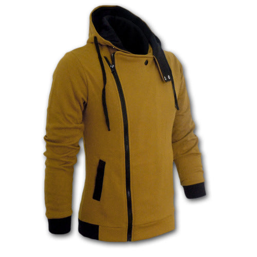 Athletic Hooded Jacket Men's Assassin's Creed Hoodie - Camel - Men's Hoodies & Sweatshirts - Carvan Mart