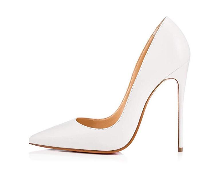 Pointed high heels - White - High Heels - Carvan Mart