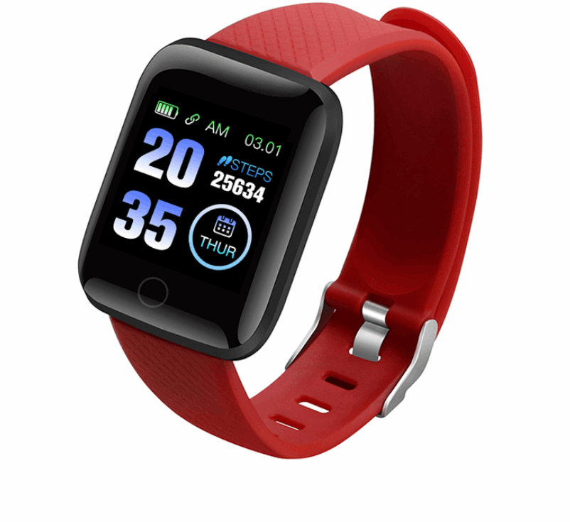 Blood Pressure Monitoring Sports Bracelet - Red - Women's Watches - Carvan Mart