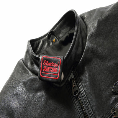 Leather leather jacket men's short leather jacket - Carvan Mart