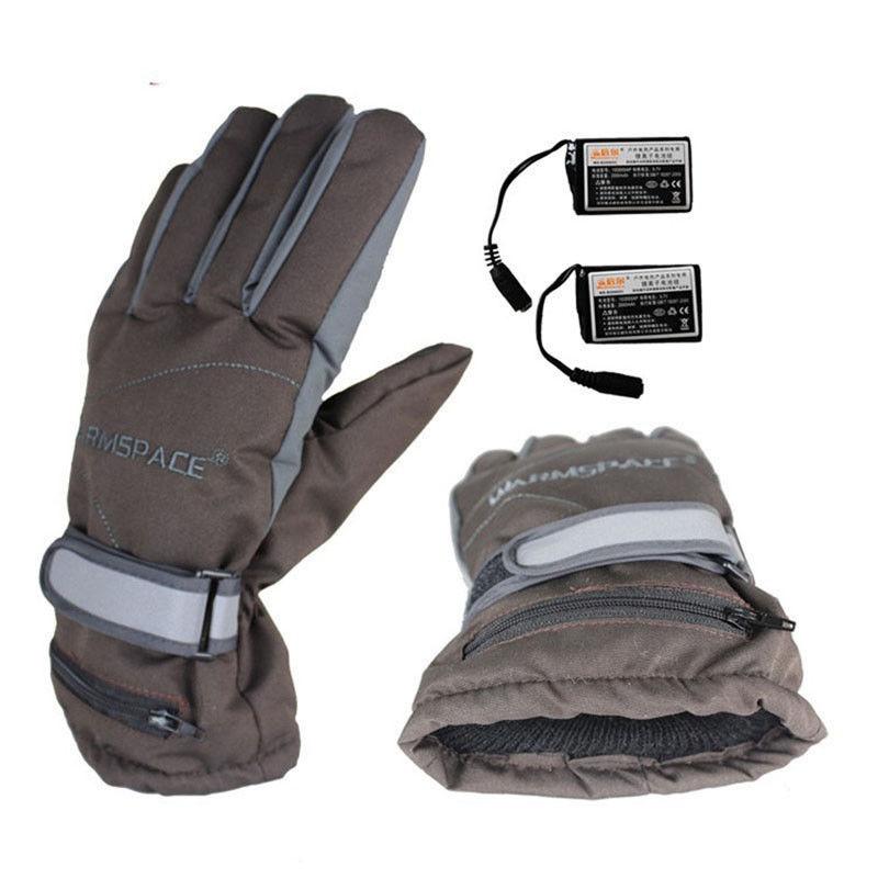 Rechargeable Heated Gloves - Grey - Men's Gloves - Carvan Mart