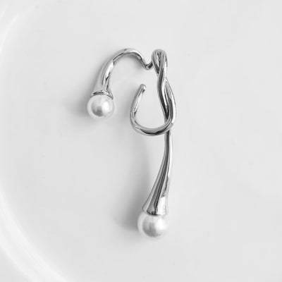 European and American Pearl Ear Clip female irregular Ear Hook - Carvan Mart