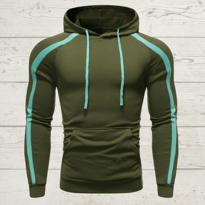 Fashionable Men's Hoodies Sporty Performance Sweatshirt - Green - Men's Hoodies & Sweatshirts - Carvan Mart