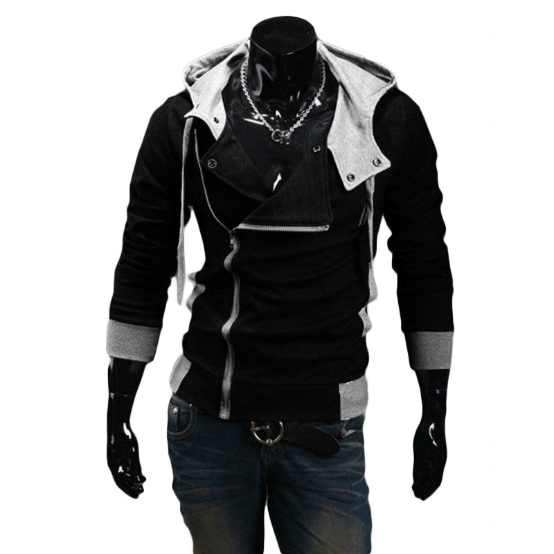 Athletic Hooded Jacket Men's Assassin's Creed Hoodie - Black - Men's Hoodies & Sweatshirts - Carvan Mart