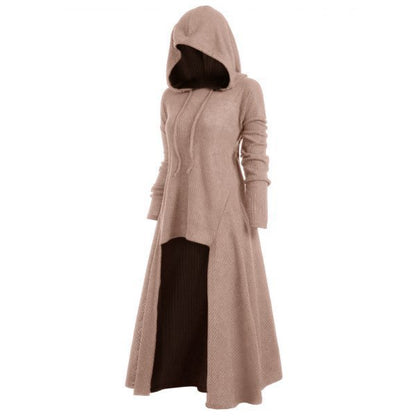 Hooded Women's Casual Solid Color Coat - Carvan Mart Ltd