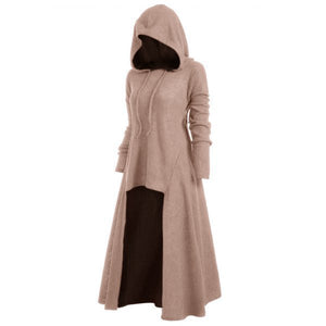 Hooded Women's Casual Solid Color Coat - Carvan Mart