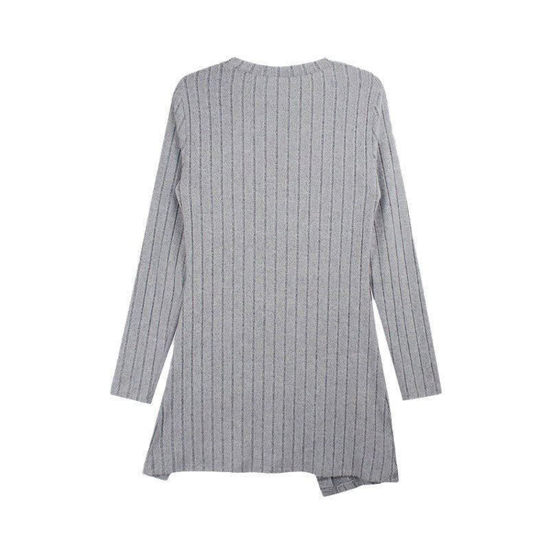 Carvan Woman Square-neck Off-shoulder Slit Sweater - Carvan Mart Ltd