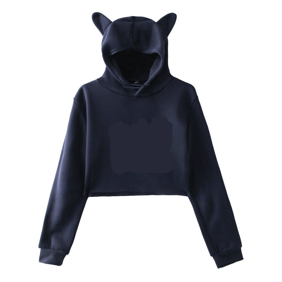 Sweatshirt Women Hoodie Pullover Clothes For Girls Streetwear Spring Long Sleeve Crop Top Hoodies - Carvan Mart