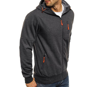 Warm Men's Hooded Jacket Comfortable Cotton Hoodies - Carvan Mart