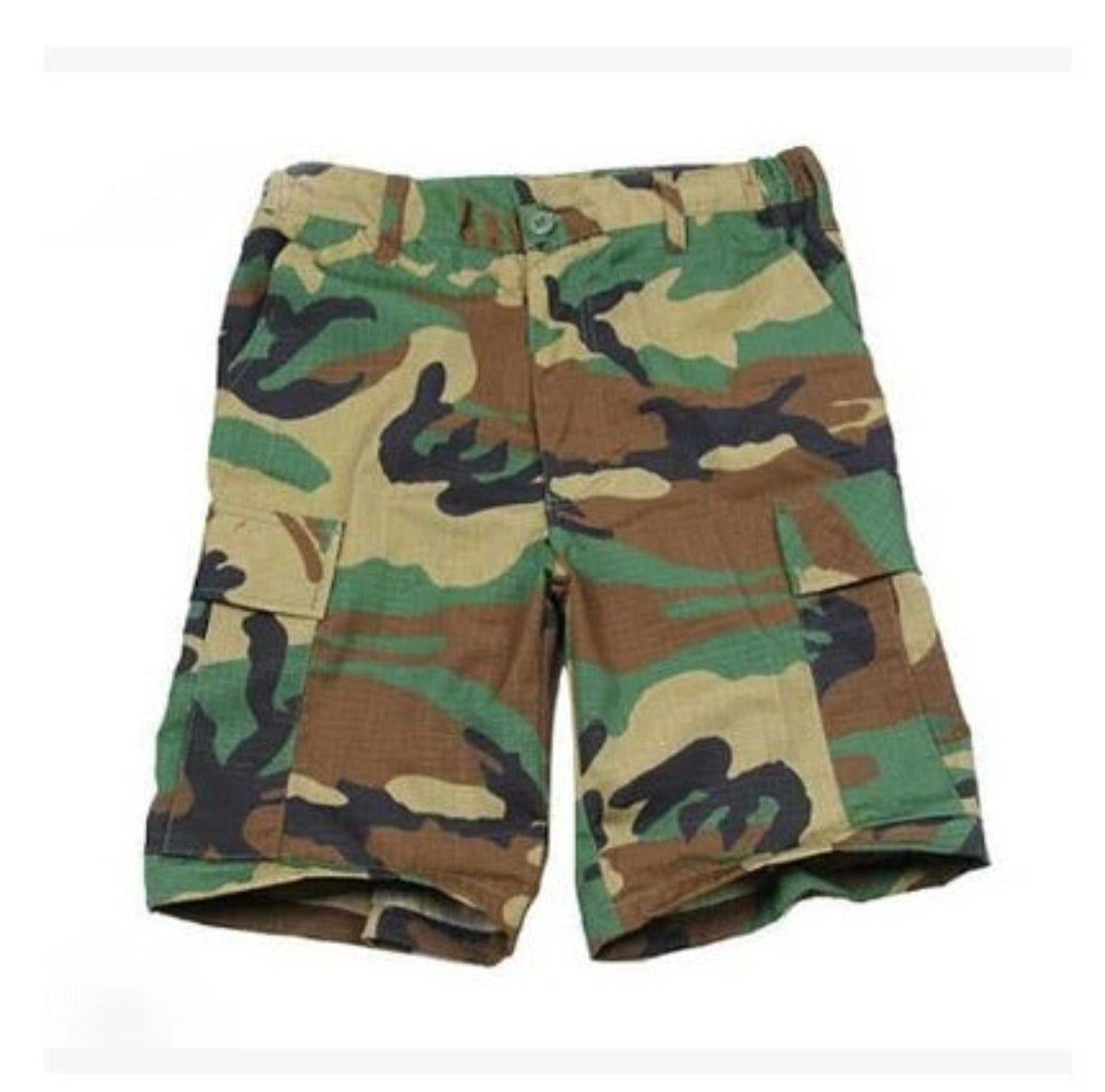 Camouflage Tactical Shorts Mens Multi-Pocket Cargo Shorts - Green camouflage - Men's Shorts - Carvan Mart