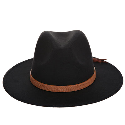 Woolen Jazz Hat Fashion Female Hat Top Hat - Carvan Mart