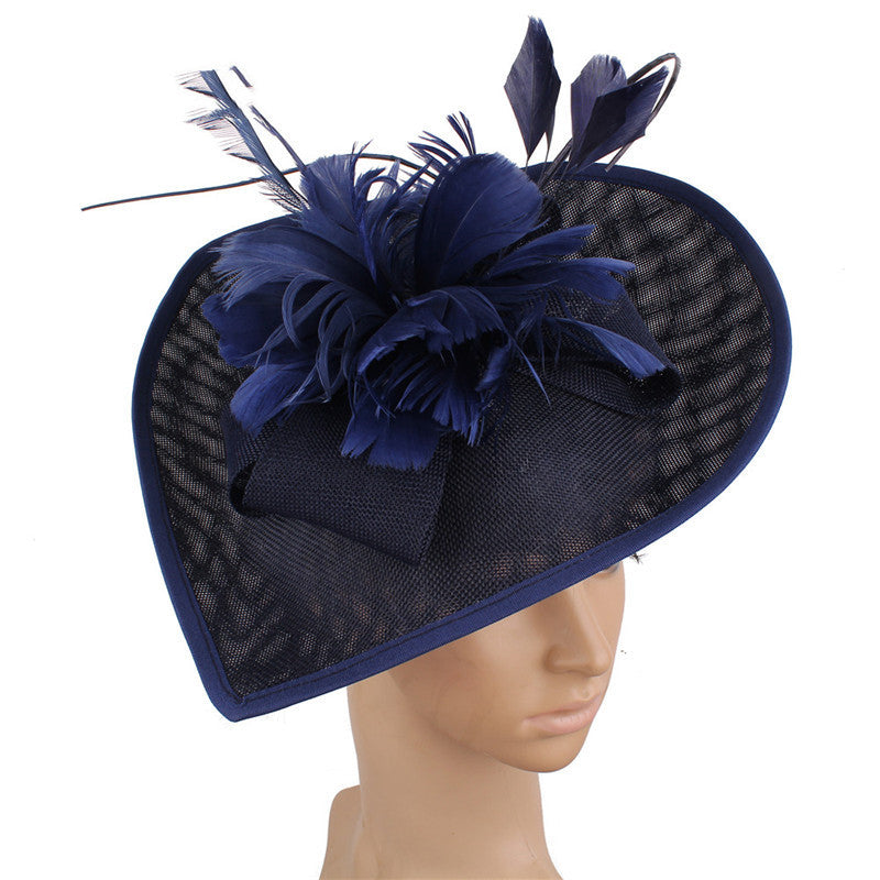 Handmade Fascinator Hat Head Jets Brides Wedding Feathers Hat - Carvan Mart