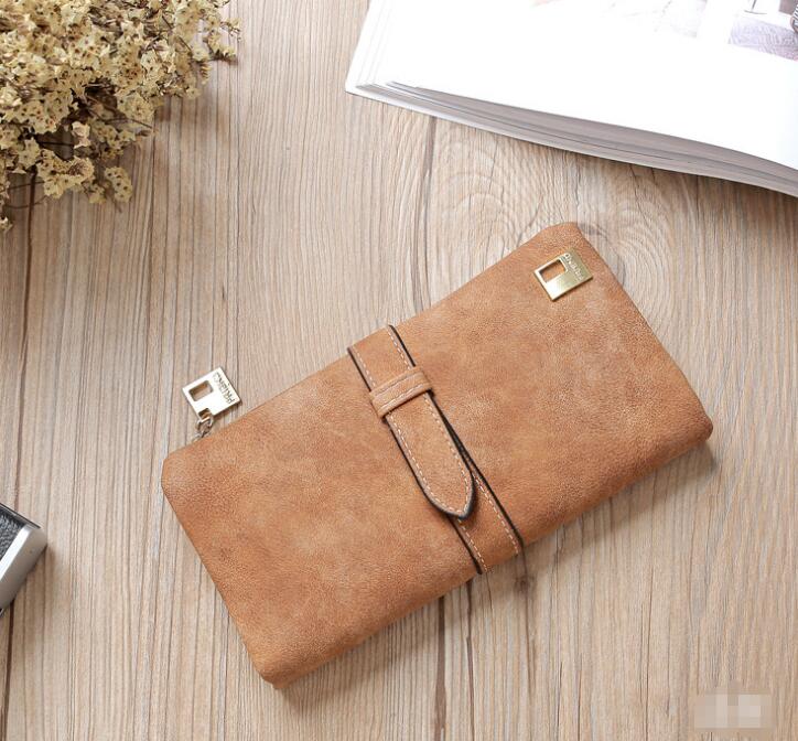 Leather Zipper Long Women Wallet - Brown - Women's Wallet - Carvan Mart