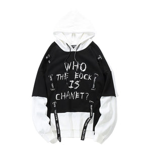 Fashionable Varsity Hoodies Graffiti Oversize Hoodies Round Neck Cotton Hoodie Urban Streetwear Hoodies - Black - Men's Hoodies & Sweatshirts - Carvan Mart