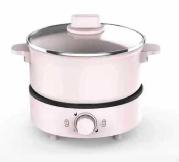 Split Type Multifunctional Electric Heating Pot - Pink - Smart Ovens - Carvan Mart