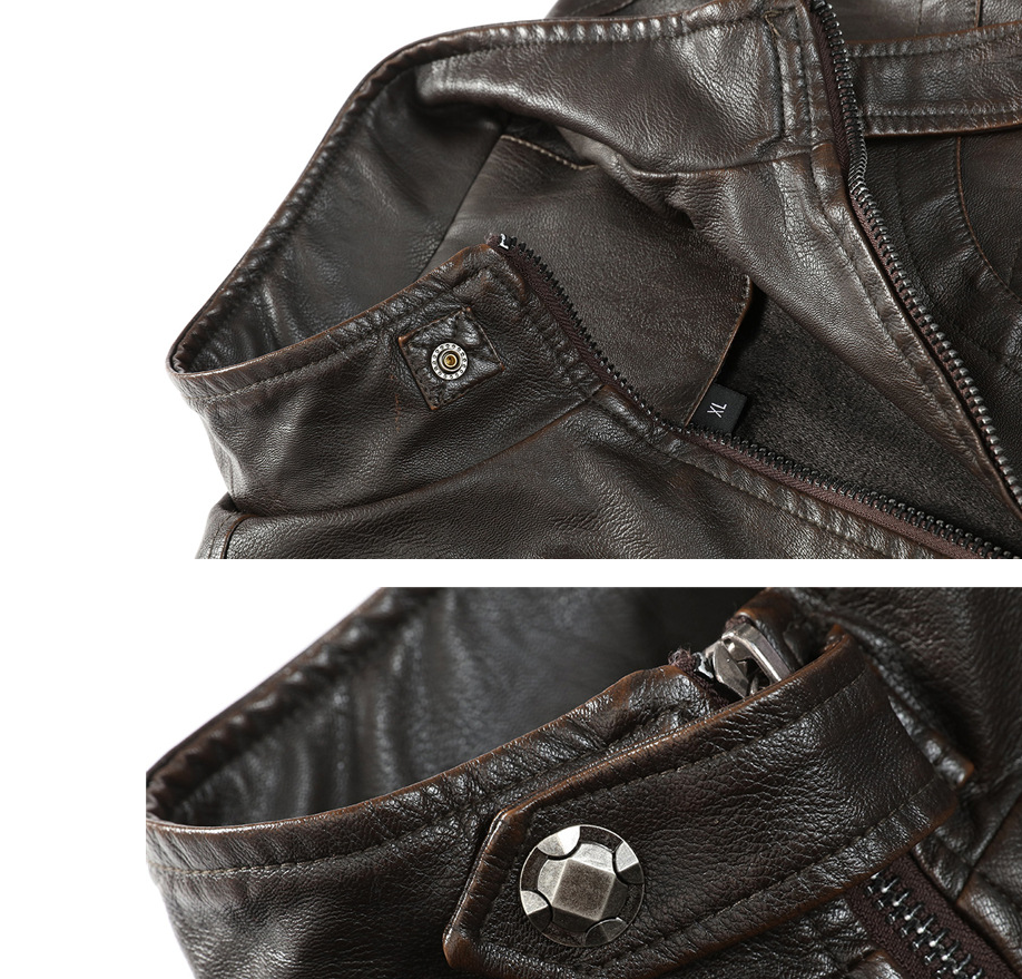 Leather Jacket - - Genuine Leather - Carvan Mart