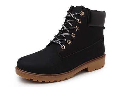 Lace Up Ankle Boots Martin Boots - Black - Men's Boots - Carvan Mart