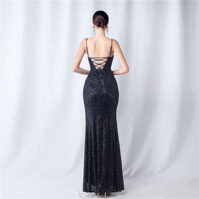 Gorgeous Prom Dresses Sequin Mermaid with Sweetheart Neckline and High Slit - Perfect for Formal Occasions - Carvan Mart