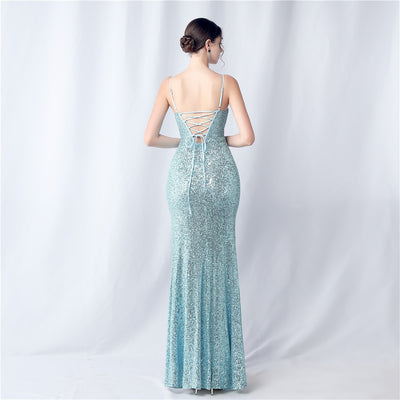 Gorgeous Prom Dresses Sequin Mermaid with Sweetheart Neckline and High Slit - Perfect for Formal Occasions - Carvan Mart