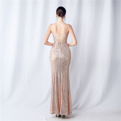 Gorgeous Prom Dresses Sequin Mermaid with Sweetheart Neckline and High Slit - Perfect for Formal Occasions - - Prom Dresses - Carvan Mart