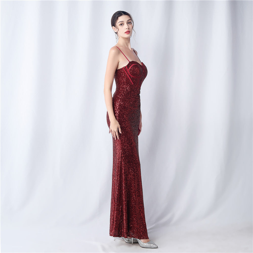 Gorgeous Prom Dresses Sequin Mermaid with Sweetheart Neckline and High Slit - Perfect for Formal Occasions