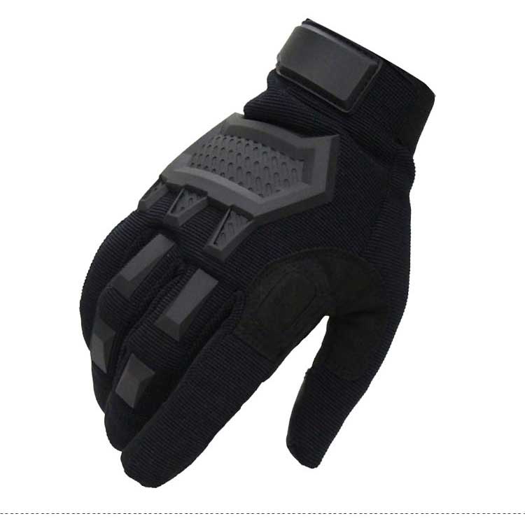 Touch Screen Tactical Gloves Men Army Sports Military Special Forces Full Finger Gloves Antiskid Motocycle Bicycle Gym Gloves - Black - Men's Gloves - Carvan Mart