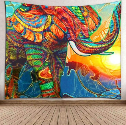 Sunshine Elephant Tapestry Home Art Decoration - 150x230cm thick - Bedding Sets - Carvan Mart