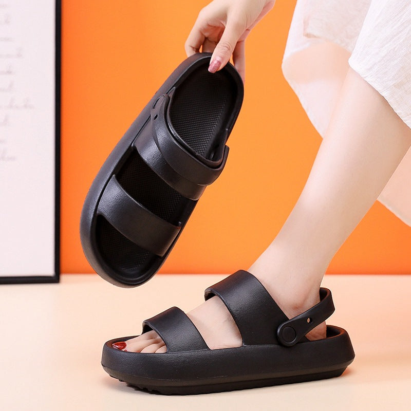 Adjustable Shoes For Women Men Sandals Thick Bottom Slippers Clog - Carvan Mart