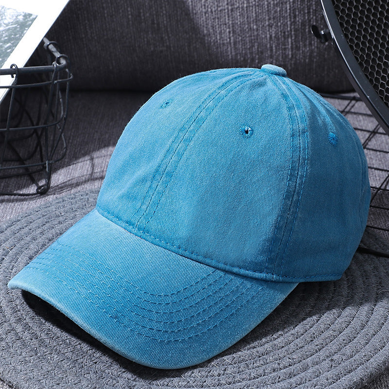 Washed Baseball Caps For Men And Women Outdoor Distressed Sun Hats Simple Caps - Carvan Mart