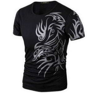 Summer 3D Men's Short Sleeve Fashion Printing - Carvan Mart