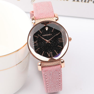 Luxury Ladies Watch Starry Sky Watches For Women Fashion - Pink - Women's Watches - Carvan Mart