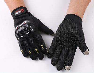 Outdoor motorcycle electric bicycle riding non-slip gloves sunscreen hard shell CS full finger sports touch screen gloves wholesale - - Men's Gloves - Carvan Mart