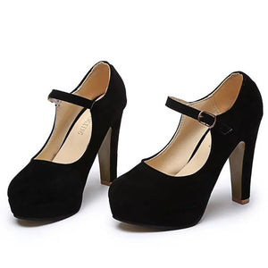 Frosted Black High Heels - Black - High Heels - Carvan Mart