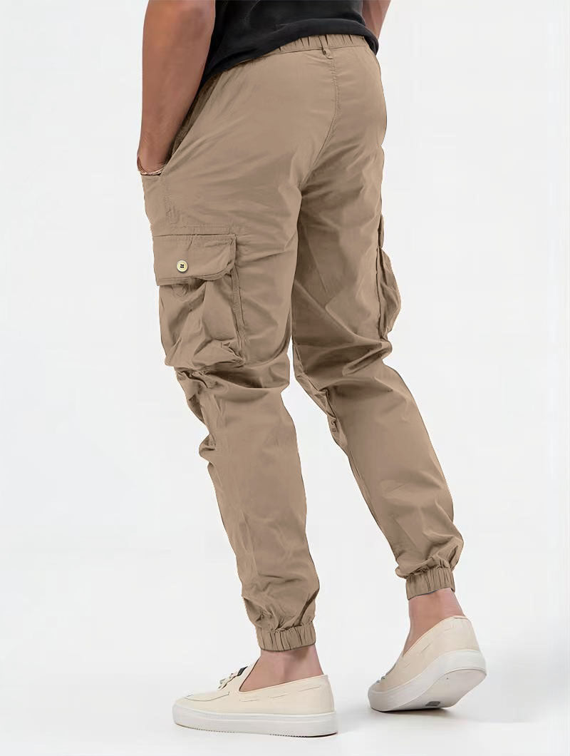 Men's Three-dimensional Bag Woven Cargo Pants - Stylish Trousers with Zipper Decoration - Carvan Mart