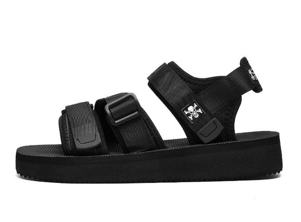 Men's Goldencoast Multistrap Sandal Antiskid Soft Sole - Black - Men's Sandals - Carvan Mart