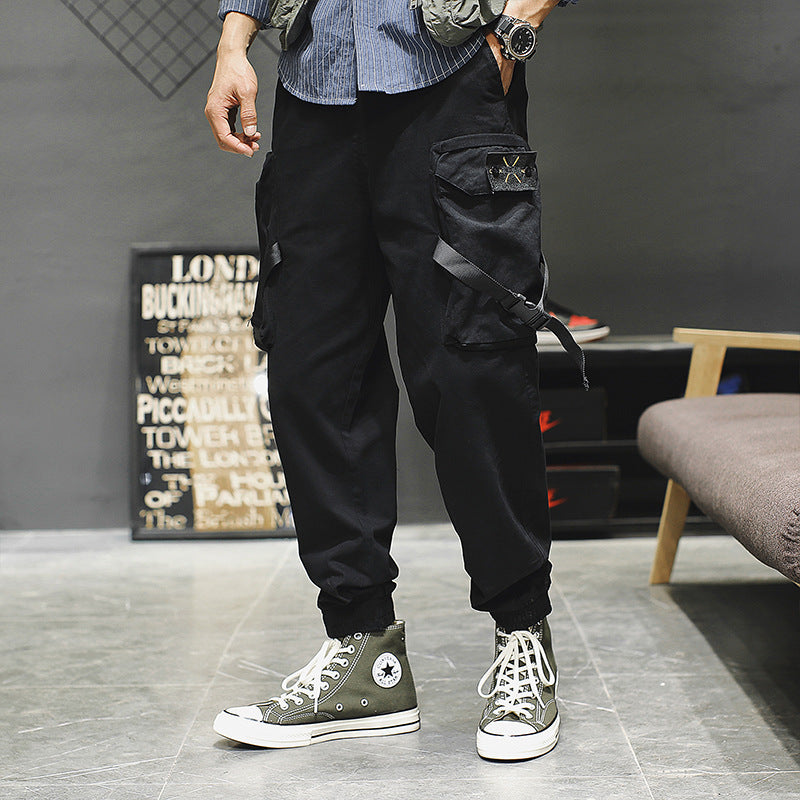 Casual Men's Cotton Linen Cargo Pants - Carvan Mart