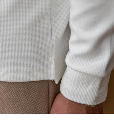 Slim-fit Long-sleeved Men's Shirt Lapel - Carvan Mart
