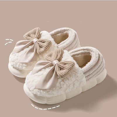 Fluffy Slippers Cotton Shoes Fashion Thick-soled Platform Shoes - Carvan Mart