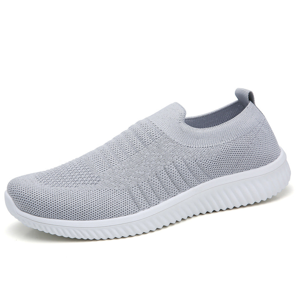 Mesh Light and Breathable Sneakers - Anti-Skid Running Shoes for Women - Grey - Women's Shoes - Carvan Mart