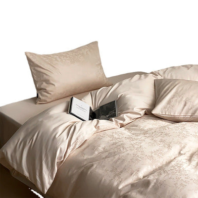 Long Velvet Jacquard Four Piece Pure Cotton Duvet Cover - - Bedding Sets - Carvan Mart