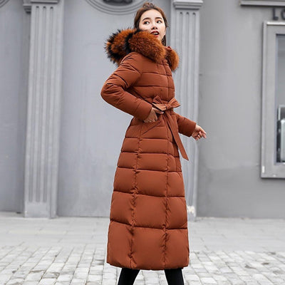 Durable Fashion Winter Women's Down Coat Cotton Padded Parka Thickened Long Jacket Warm Casual - - Women's Coats & Jackets - Carvan Mart