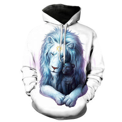 Wolf Printed Hoodies Men 3D Sweatshirt - vibrant 5 - Men's Hoodies & Sweatshirts - Carvan Mart